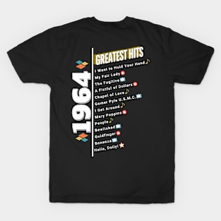 1964 Time Capsule Era - Front & Back - Retro Pop Culture T-Shirt
